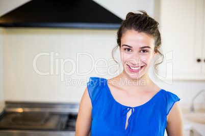 Portrait of young woman smiling