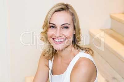 Portrait of beautiful woman smiling