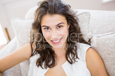 Portrait of beautiful woman smiling