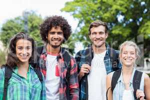 Group of friends standing together