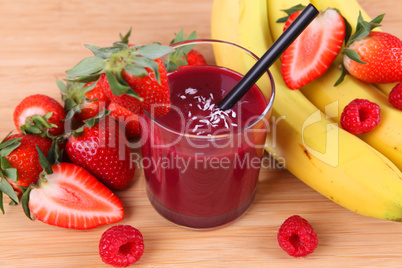 Roter Smoothie