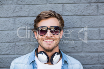 Portrait of young man in sunglasses