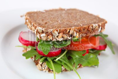 Sandwich mit Salat