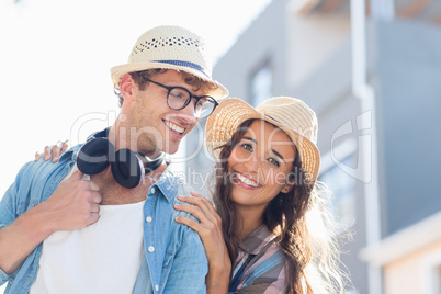 Young couple having fun together