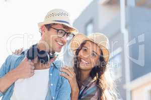 Young couple having fun together