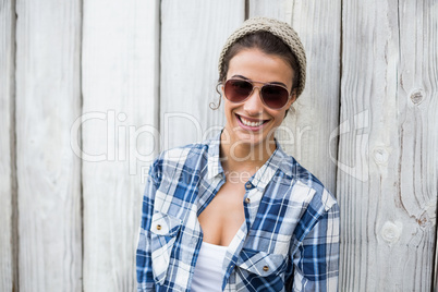 Beautiful young woman in sunglasses