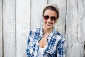 Beautiful young woman in sunglasses