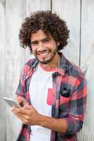 Young man using mobile phone