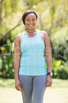 Happy woman posing