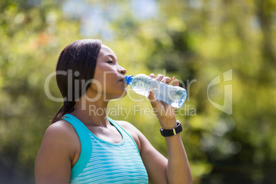 Woman drinking water