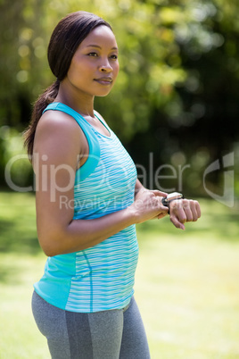 Woman posing