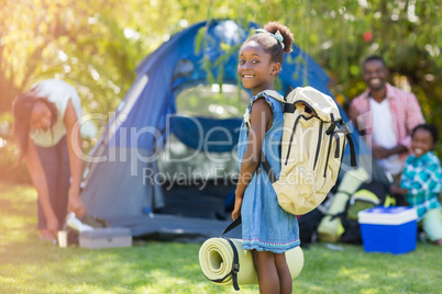 Young child posing