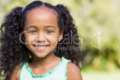 A young child posing