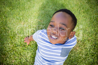 A child posing