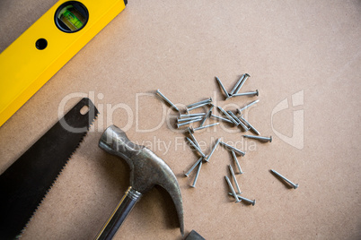 Tools and equipment used for carpentry