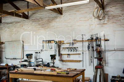 Tools and equipment used for carpentry