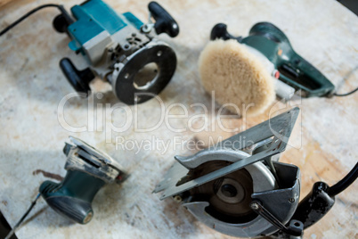 Different carpenters tools