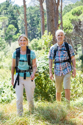 senior couple standing