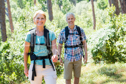 senior couple standing