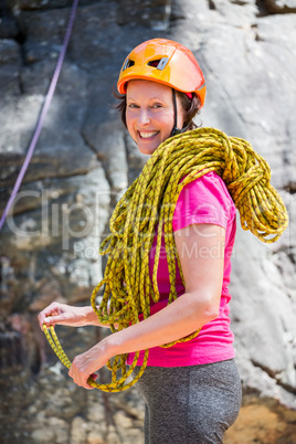 senior woman smiling