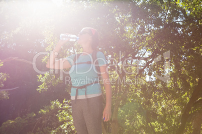 Woman drinking water