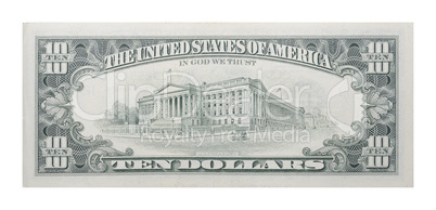 10 US dollars banknote