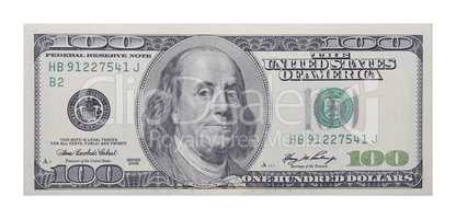 100 US dollars banknote