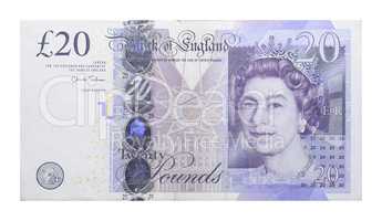 banknotes 20 British pound