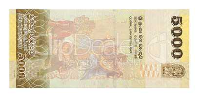 Banknotes 5000 Sri Lankan Rupees