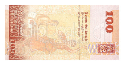 Banknotes 100 Sri Lankan Rupees