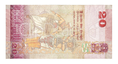 Banknotes 20 Sri Lankan Rupees
