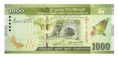 Banknotes 1000 Sri Lankan Rupees
