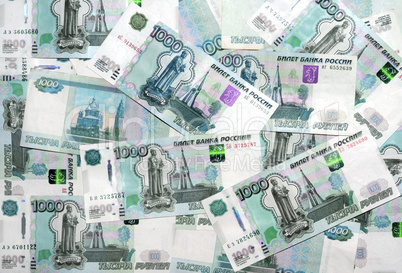 New banknotes 1000 Russian rubles