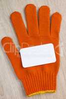 Construction equipment work protective glove