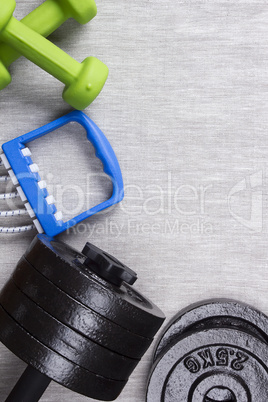 Sports dumbbells and expander