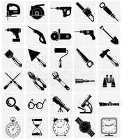 Icons of tools and devices