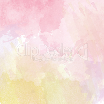 Abstract vector hand-drawn watercolor background