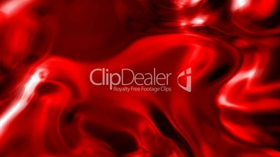 Abstract wavy shiny red surface motion background seamless loop