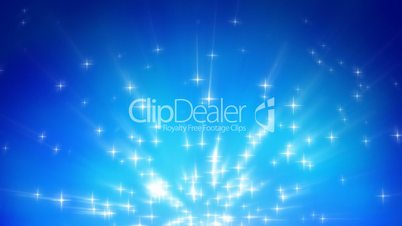 Light rays and stars abstract motion background seamless loop