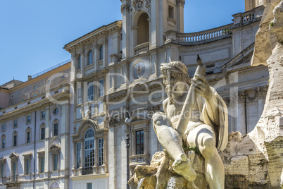 River Gange Statue in Piazza Navona