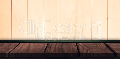 Composite image of image of a wooden board