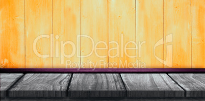 Composite image of white wall with parquet