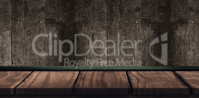 Composite image of image of a wooden board