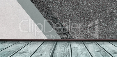 Composite image of image of a wooden floor