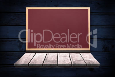 Composite image of image of a wooden board