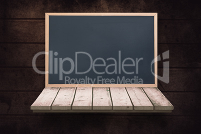 Composite image of image of a wooden board