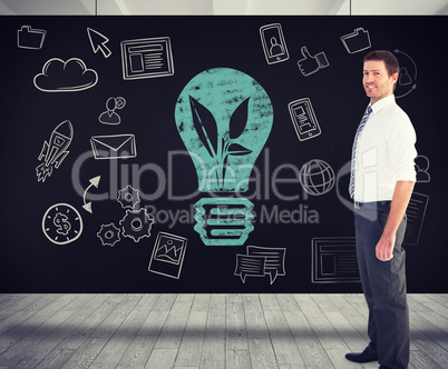 Composite image of a businessman