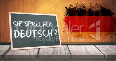 Composite image of sie sprechen deutsch