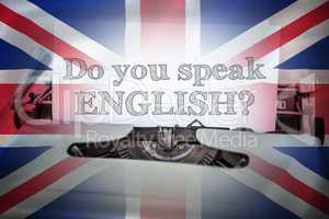 Composite image of do you speak english