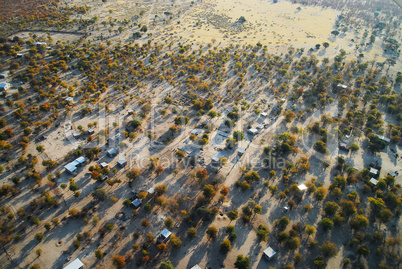 Luftbild Landschaft in Afrika Namibia